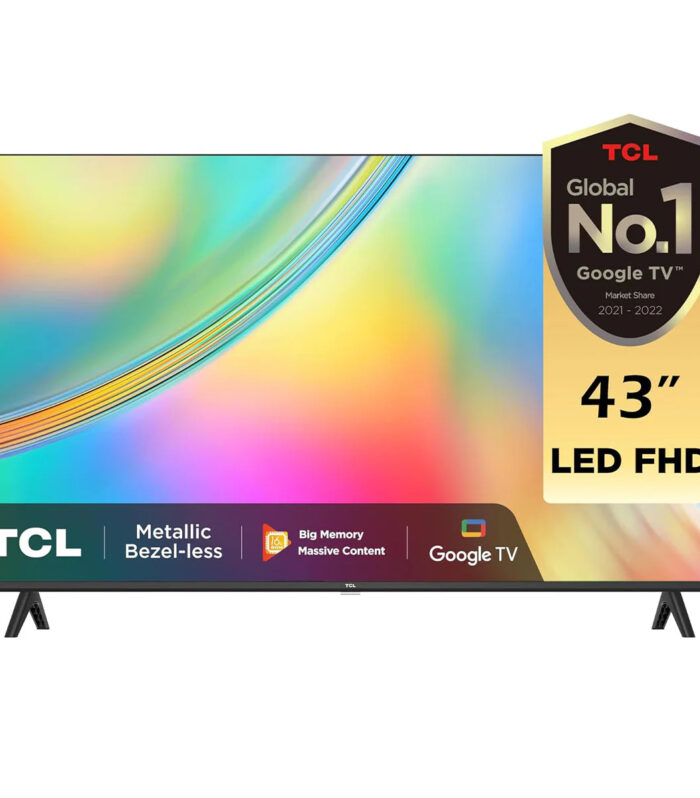 TCL 43 Inch FHD LED Google TV Metallic Bezel-less Design 43S5400