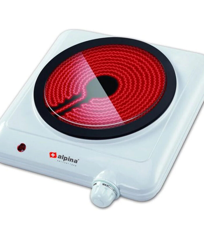 Alpina SF-6005 Glasstop Single Ceramic Hotplate 1250W